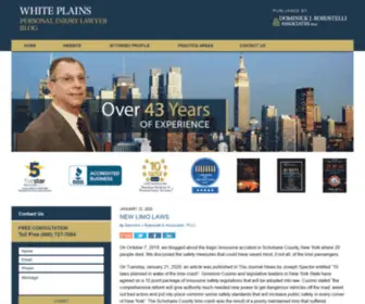 Whiteplainspersonalinjurylawyerblog.com(Dominick J Robustelli & Associates) Screenshot