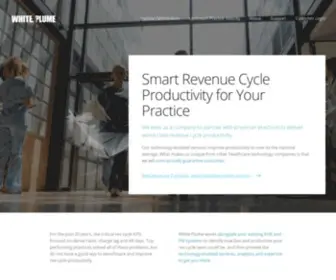Whiteplume.com(Medical Practice Software Solutions) Screenshot