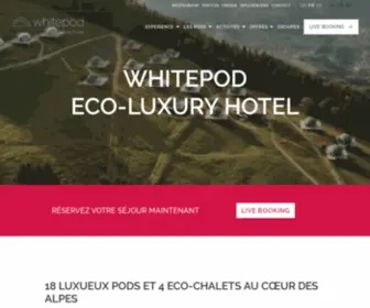 Whitepod.com(Valais) Screenshot