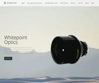 Whitepointoptics.com(High quality Movie & film camera objectives) Screenshot