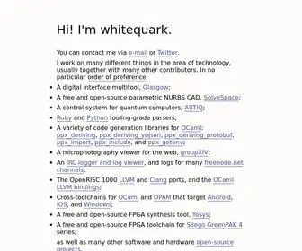 Whitequark.org(Whitequark) Screenshot