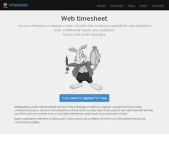 Whiterabbitservice.com(Timesheet calculator) Screenshot