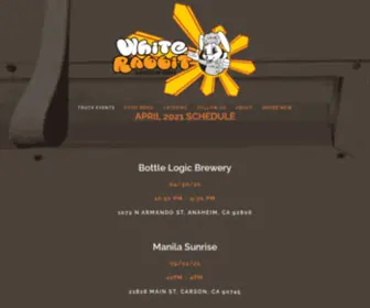 Whiterabbittruck.com(White Rabbit Truck Filipino Fusion Food Truck) Screenshot