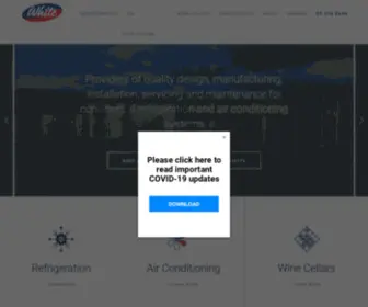 Whiterefrigeration.co.nz(Commercial refrigeration equipment) Screenshot