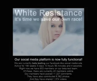 Whiteresistance.com(Whiteresistance) Screenshot