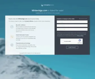 Whiteridge.com(WEK Industries) Screenshot