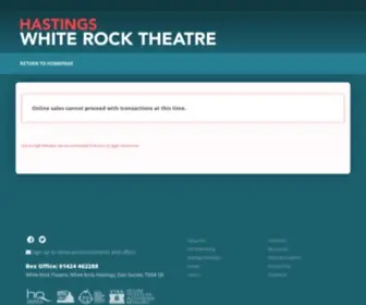 Whiterocktheatre.org.uk(White Rock Theatre) Screenshot