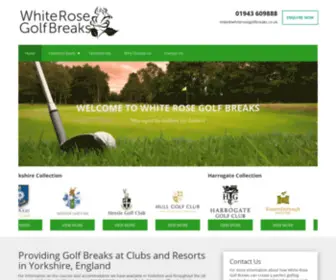 Whiterosegolfbreaks.co.uk(White Rose Golf Breaks) Screenshot