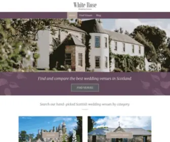 Whiterose.scot(Find and compare the best wedding venues in Scotland) Screenshot