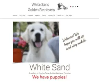 Whitesandgoldens.com(English Cream Golden Retrievers) Screenshot