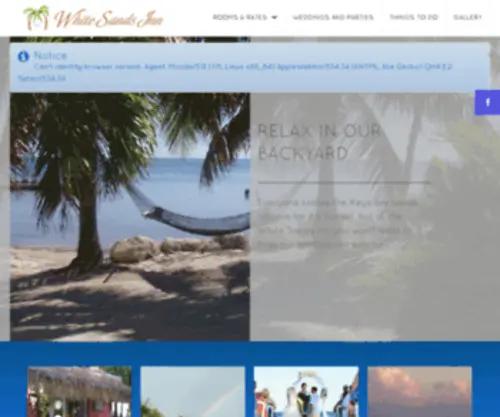 Whitesandsinn.com(White Sands Inn) Screenshot