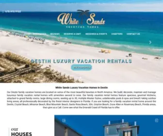 Whitesandsvacationhomes.com(Destin luxury beach homes) Screenshot