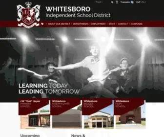 Whitesboroisd.org(Whitesboro Independent School District) Screenshot
