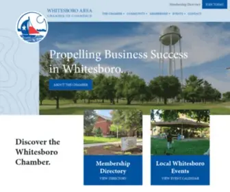 Whitesborotx.com(Whitesboro Chamber of Commerce) Screenshot