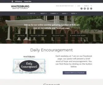 Whitesburgbaptist.org(Whitesburg Baptist Church) Screenshot