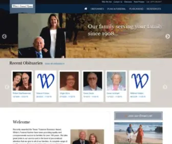 Whitesfuneralhomes.com(White's Funeral Homes) Screenshot