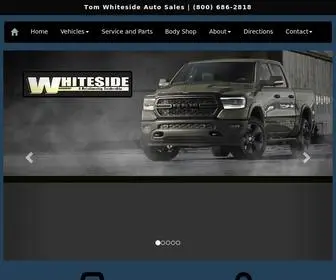 Whitesidecars.com(Tom Whiteside Auto Sales) Screenshot