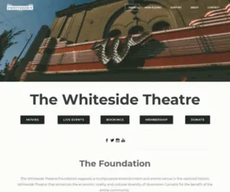 Whitesidetheatre.org(WHITESIDETHEATRE) Screenshot