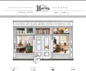 Whitesmercantile.com(A general store for the modern) Screenshot