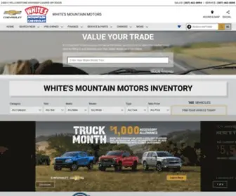 Whitesmountainchevy.com(White's Mountain Motors in Casper) Screenshot