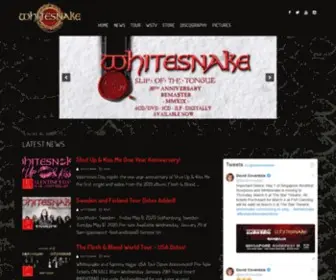 Whitesnake.com(Whitesnake Official Site) Screenshot