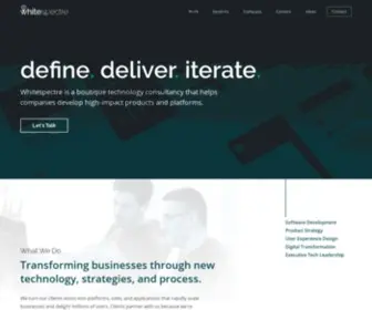 Whitespectre.com(Technology Partners) Screenshot