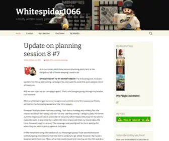 Whitespider1066.com(A badly written board gaming diary) Screenshot