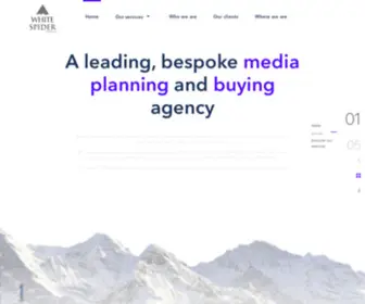 Whitespidermedia.com(Leading Media Planning & Buying Agency) Screenshot