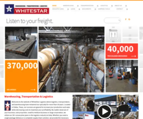 Whitestarlogistics.com(WhiteStar Logistics) Screenshot