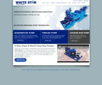 Whitestarpump.com(Triplex and quadraplex drilling mud pumps) Screenshot