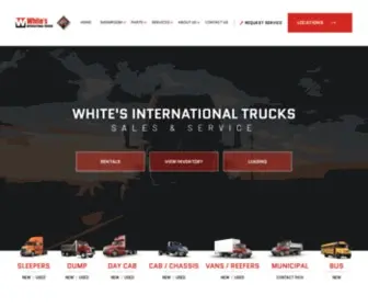 Whitestractor.com(White's International Trucks) Screenshot