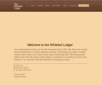 Whitetaillodge.com(Whitetail-lodge) Screenshot