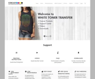 Whitetonertransfer.com(FOREVER White Toner Transfer) Screenshot