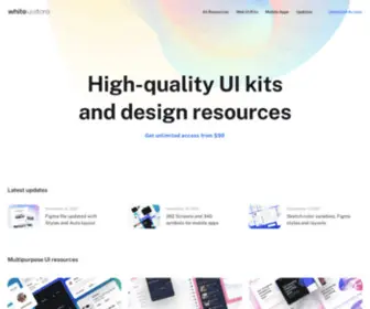 Whiteui.store(UI kits & Templates for Sketch) Screenshot
