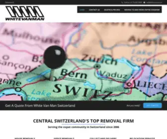 Whitevanman.ch(Swiss and UK Removals Service in Luzern) Screenshot