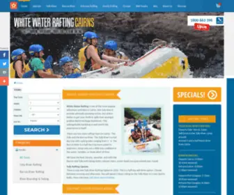 Whitewaterraftingcairns.com(The Cairns White Water Rafting Website. Cairns) Screenshot