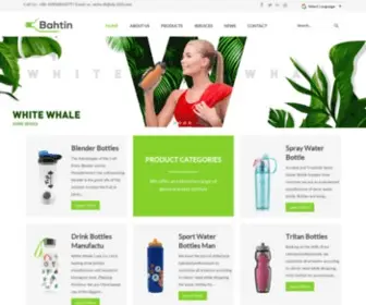 Whitewhalebottle.com(Plastic water bottles manufacturer) Screenshot