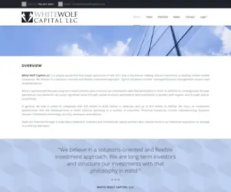 Whitewolfcapital.com(White Wolf Capital) Screenshot