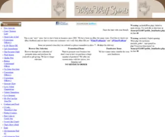 Whitewolfspirits.com(Clothing and more for all your gift giving) Screenshot