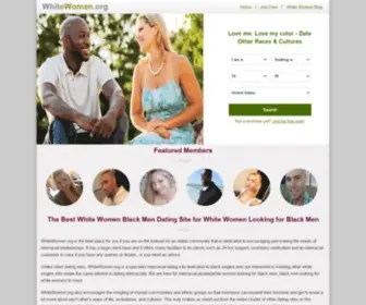 Whitewomen.org(White Women Looking For Black Men) Screenshot