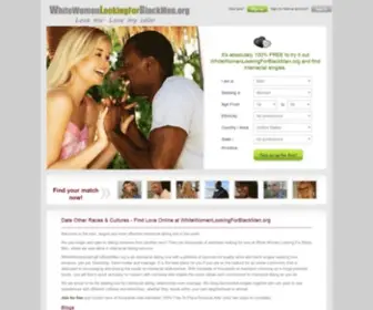 Whitewomenlookingforblackmen.org(White Women Looking for Black Men) Screenshot