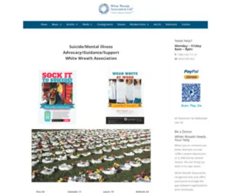Whitewreath.com(Suicide, Mental Illness, Bereaved, Advocacy, Help, Support) Screenshot