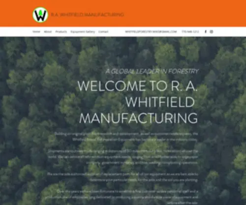 Whitfieldforestry.com(R.A) Screenshot