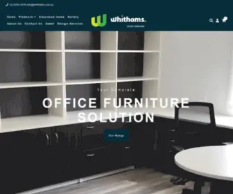 Whithams.com.au(Whithams Office Furniture) Screenshot