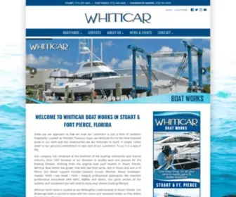 Whiticar.com(Whiticar Boat Works & Marina) Screenshot