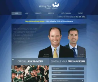 Whitingclinic.com(LASIK Eye Surgery) Screenshot