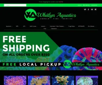 Whitlynaquatics.com(Whitlyn Aquatics) Screenshot