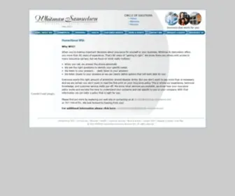 Whitman-Insurance.com(Whitman-Samuelson Insurance) Screenshot
