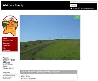 Whitmancounty.net(Whitman County) Screenshot