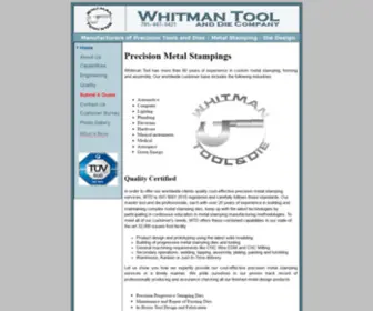 Whitmantoolanddie.com(Whitman Tool and Die) Screenshot